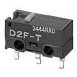D2F-01F-T OMRON SMD DIP Switch SPDT Pin Plunger 0.1A 30VDC 0.74N Melalui Lubang
